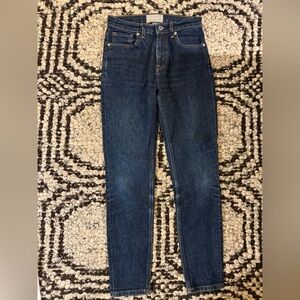 Everlane Dark Blue High Rise Skinny Jeans